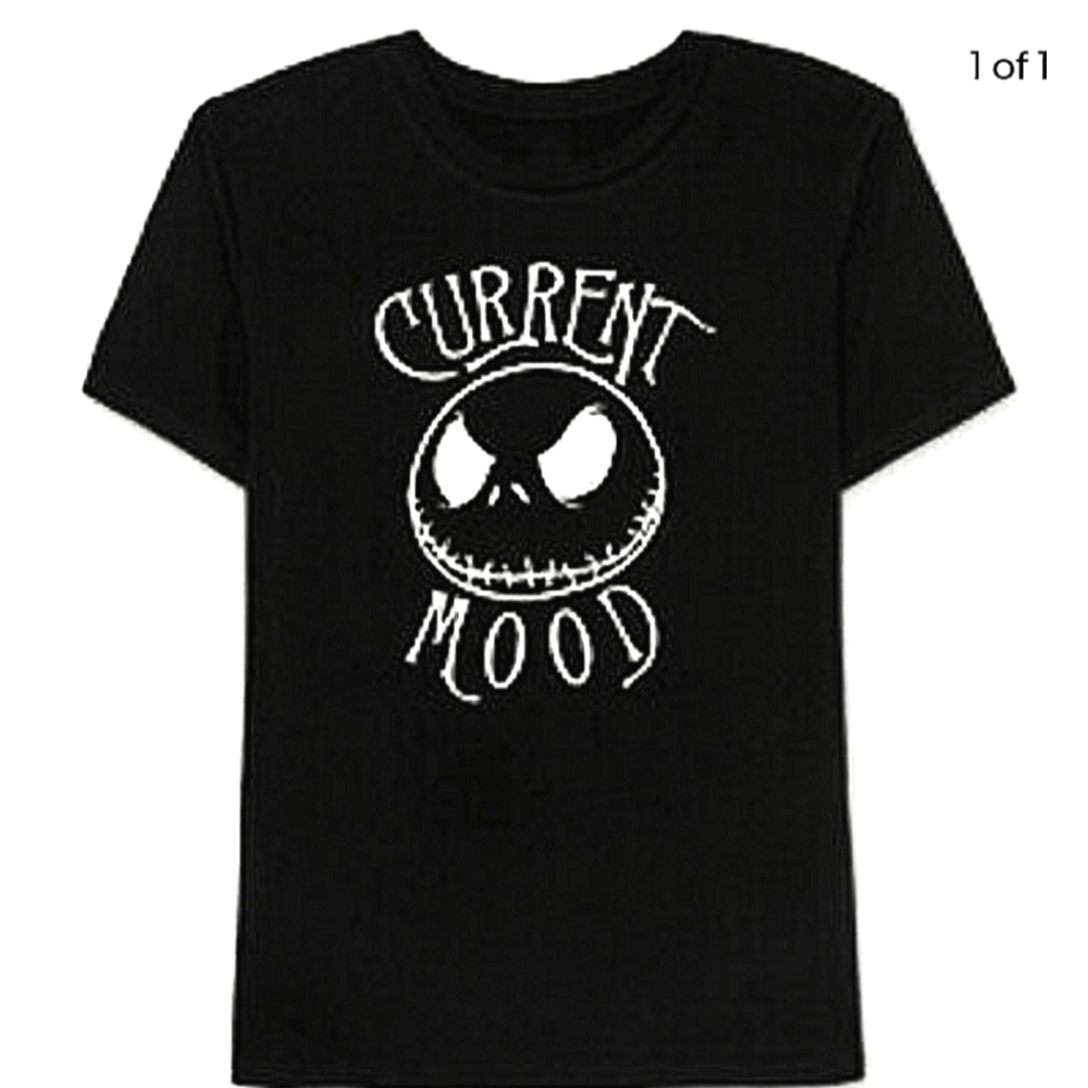 Disney Men's Small Jack Skellington Current Mood Graphic T-shirt Halloween